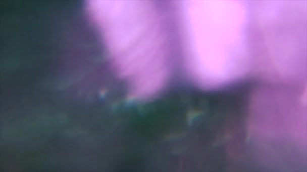 Mezcla de bokeh púrpura y verde, fondo abstracto futurista . — Vídeos de Stock
