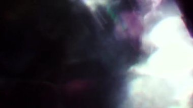 Psychedelic doğal arka plan, Motley Festival bokeh. Işık sızıntıları, video geçişler, Glares, distorsiyonları.