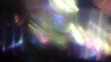 Holografik doğal arka plan, Motley Festival bokeh. Işık sızıntıları, Glares, distorsiyonları.