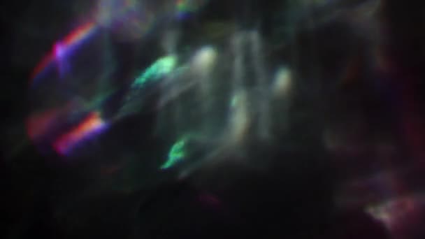 Fundo abstrato criativo, cores policromadas bokeh. Fugas de luz, Distorções, Transições de vídeo, Clarissas . — Vídeo de Stock