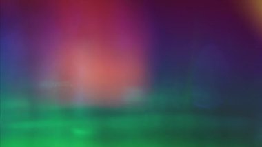 Psychodelic holografik ışık karanlıkta uçan sızdırıyor. Şenlikli geçişler.