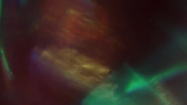 Nostalgische abstracte achtergrond, multi-gekleurde deeltjes van licht. — Stockvideo
