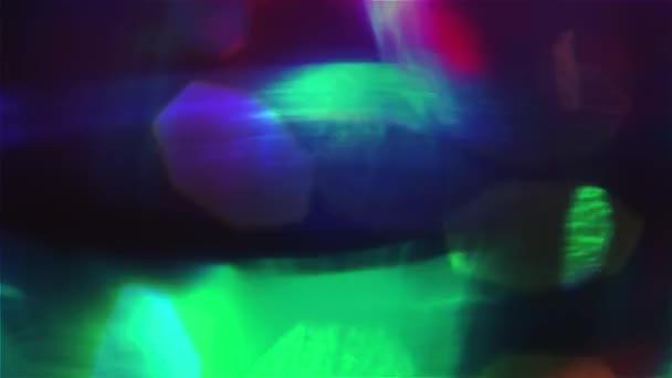 Hippie psychedelische abstracte achtergrond. Creatieve overgangen, mooie bokeh. — Stockvideo