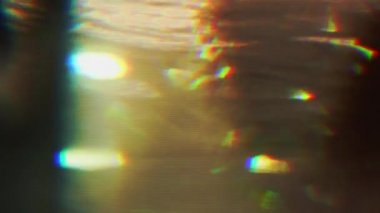 Holografik ışık, rastgele bozulma, sinyal hatası kavramı. Her türlü proje için bindirme.