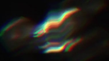 Vintage ışık sızıntıları, folyo yansımaları, piksel gürültü, kötü tv aksaklığı etkisi. 