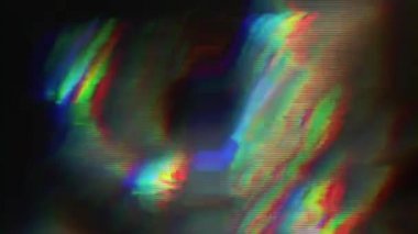 Canlı vhs ışık demetleri, rastgele distorsiyon, gürültülü tv konsepti. 