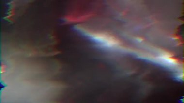 Bir prizmadan geçen holografik tonun soyut karışımı. Fantezi bokeh.