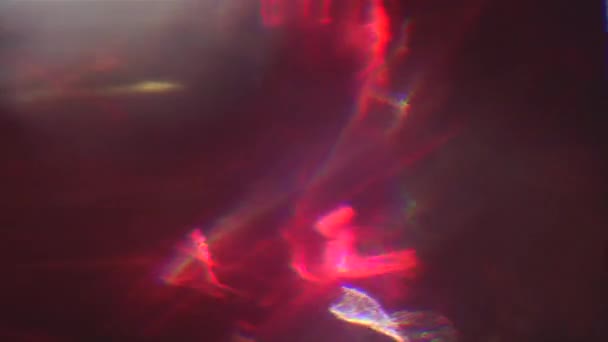 Mélange multicolore de teinte holographique dans l'espace isolé . — Video