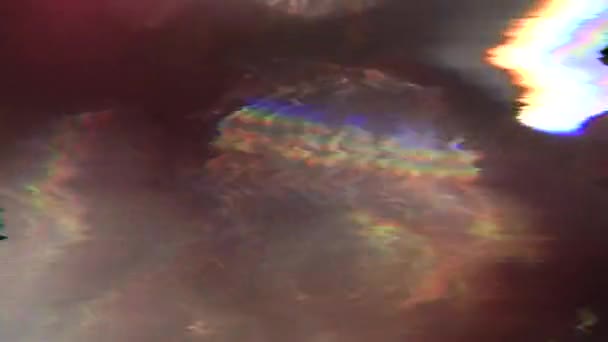 Composition futuriste glitch de différentes couleurs passant par un verre . 