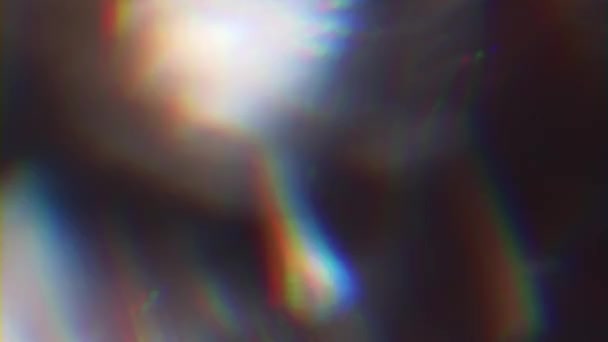 Multicolorido fundo movimento iridescente, sobreposições, reflexos de vidro desfocado . — Vídeo de Stock