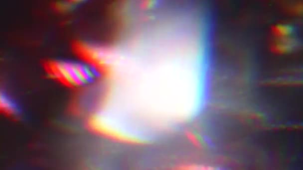 Fundo criativo iridescente psicodélico, luz brilhante, folha holográfica . — Vídeo de Stock
