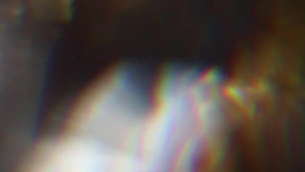 Abstract dreamy natural background, glowing light, defocused glass reflections. — Stock Video