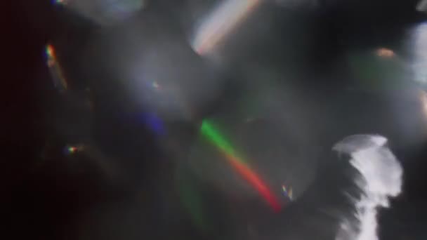 Mélange multicolore de plusieurs teintes dans l'espace isolé . — Video