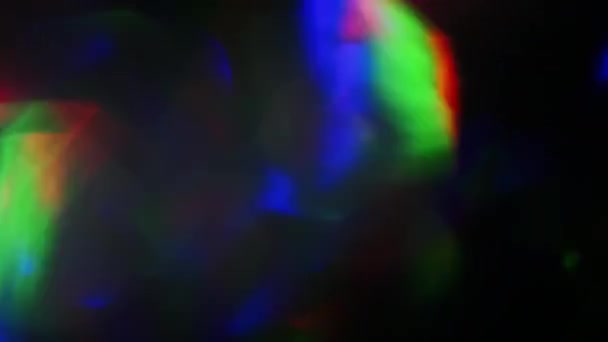 Vintage iridescente bokeh vibrante brillante su sfondo scuro . — Video Stock