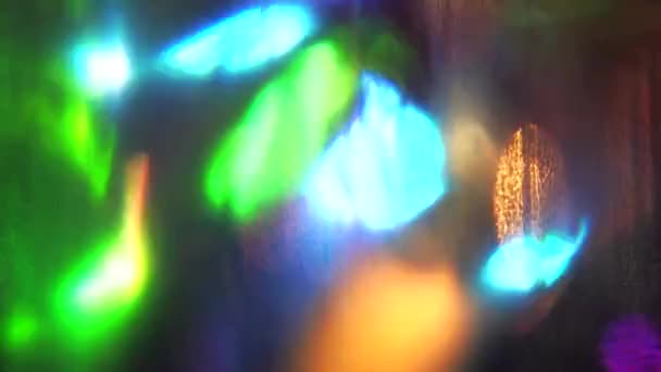 Многоцветный яркий киберпанк-психоделический блестящий фон . — стоковое видео