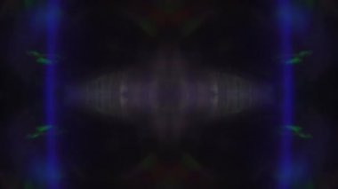 Mavi kaleydoskop süs nostaljik psychedelic holografik arka plan. 