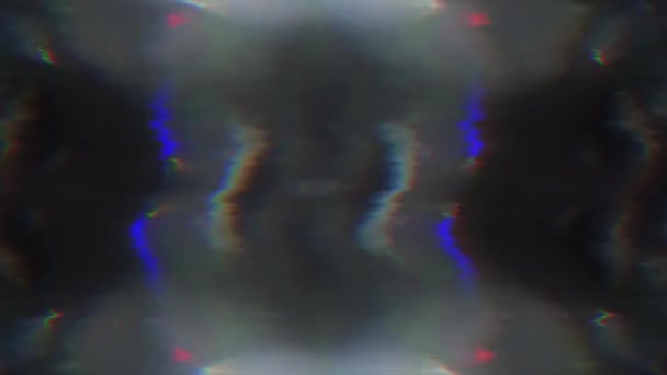 Transforming vintage futuristic psychedelic holographic background. — Stock Video