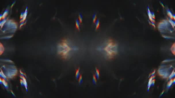 Барвистий орнамент неонова наукова мода мерехтливий фон . — стокове відео