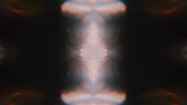Калейдоскоп мандала динамічний ностальгічний модний мерехтливий фон. Ф'юрі — стокове відео