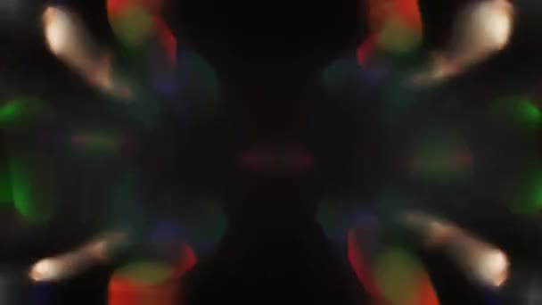 Trasformando lo sfondo psichedelico iridescente futuristico vintage. — Video Stock