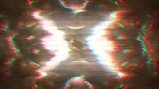 Trasformando lo sfondo psichedelico iridescente futuristico vintage. — Video Stock