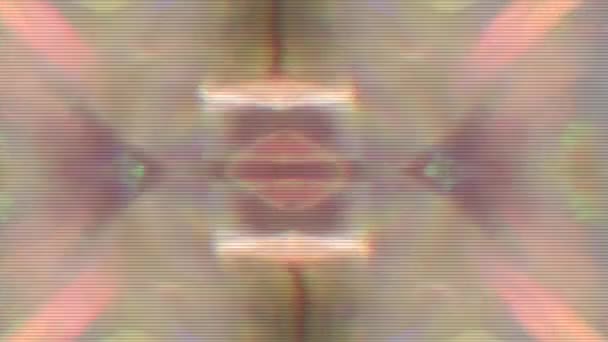 Transformation des futuristischen psychedelisch schillernden Hintergrunds. — Stockvideo