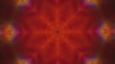 Renkli geometrik süs, fütüristik psychedelic parıldayan arka plan.