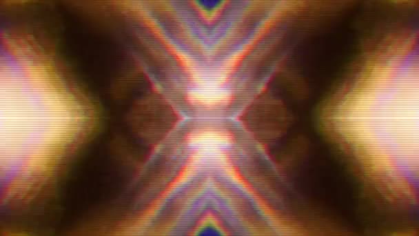Patrón caleidoscopio abstracto, fondo holográfico futurista de moda . — Vídeos de Stock