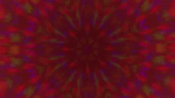 Lässiges Kaleidoskop-Ornament, eleganter irisierender Hintergrund. — Stockvideo