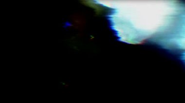 Çok renkli dijital cyberpunk psychedelic animasyon arka plan. 