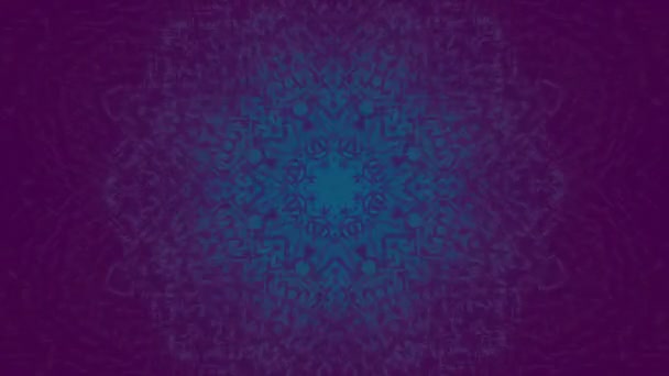 Abstracte Mandala futuristische psychedelische glinsterende achtergrond. — Stockvideo