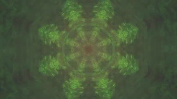 Psychedelische abstracte Mandala nostalgische elegante iriserende achtergrond. — Stockvideo