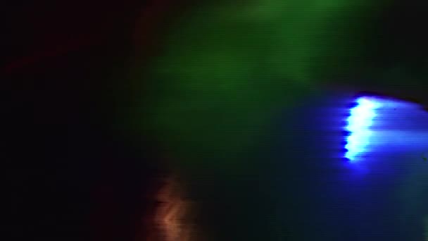 Erro de dados vibrante neon nostálgico fundo iridescente . — Vídeo de Stock