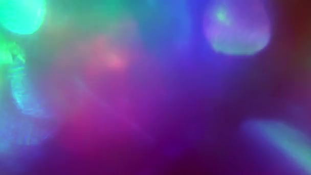 Abstract dynamic sci-fi elegant holographic background, mixed hue. — Stock Video