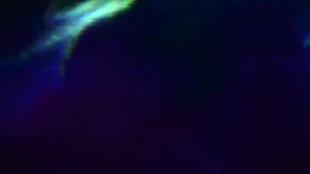 Абстрактная ошибка данных неоновый киберпанк радужный фон . — стоковое видео