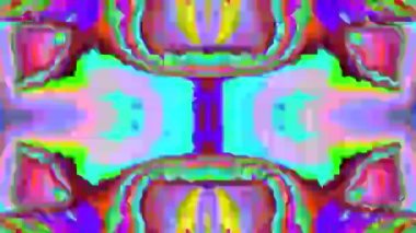 Karışık renkli veri aksaklığı dinamik fütüristik holografik arka plan. 