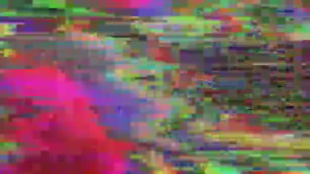 Vibrant psychedelic futuristic sci-fi glittering background. — Stock Video