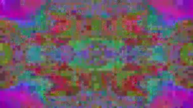 Glitch datamosh soyut renkli dijital arka plan. 