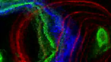 Glitch datamosh soyut renkli dijital arka plan. 