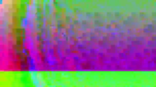 Hiptonik neon cyberpunk rüya holografik arka plan. — Stok video