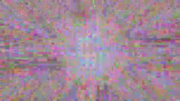 催眠幾何学的なノスタルジックなサイケデリック虹色の背景. — ストック動画