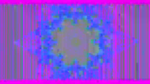 Геометрическая фантастика Калейдоскопа элегантный голографический фон . — стоковое видео
