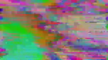 Gelişigüzel veri arızası geometrik bilim kurgu parıldayan arka plan. 