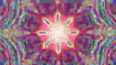 Dönüşüm süs fütüristik rüya gibi ışıltılı arka plan. 