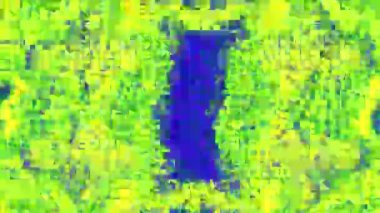 Benzersiz bozuk hata psychedelic canlı neon parçacıkları. 