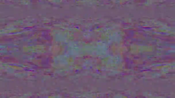 Многоцветный боке-киберпанк психоделический мерцающий фон . — стоковое видео