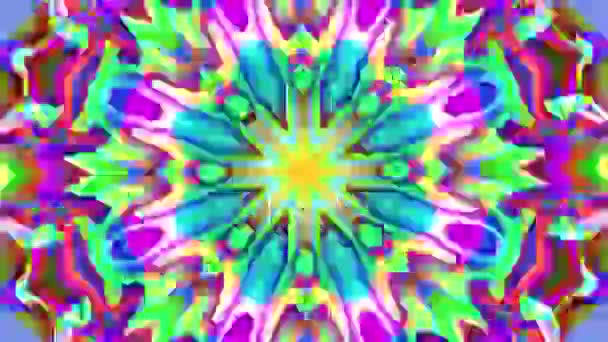 Abstrato neon futurista glitch sonhador cintilante fundo . — Vídeo de Stock