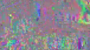 Benzersiz hata psychedelic glitch canlı neon arka plan. 