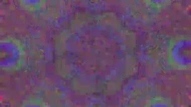 Çok renkli çiçek deseni, vintage bilimkurgu psychedelic yanardöner arka plan.