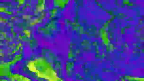 Mixed-färgad geometrisk cyberpunk mode iriserande bakgrund. — Stockvideo